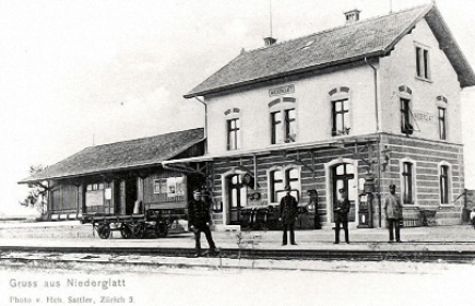 Bahnhof Niederglatt um 1920